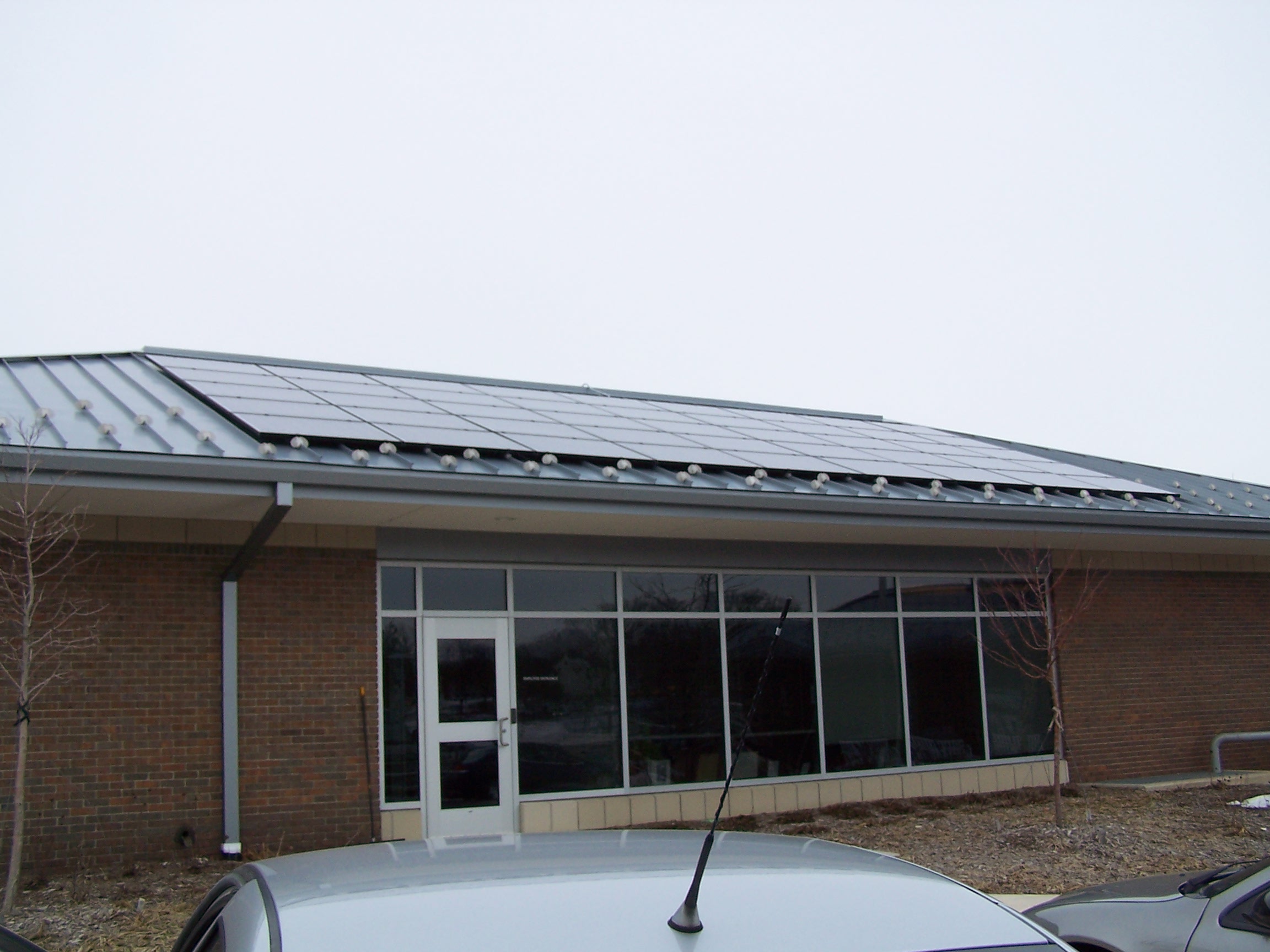 Solar array on Library